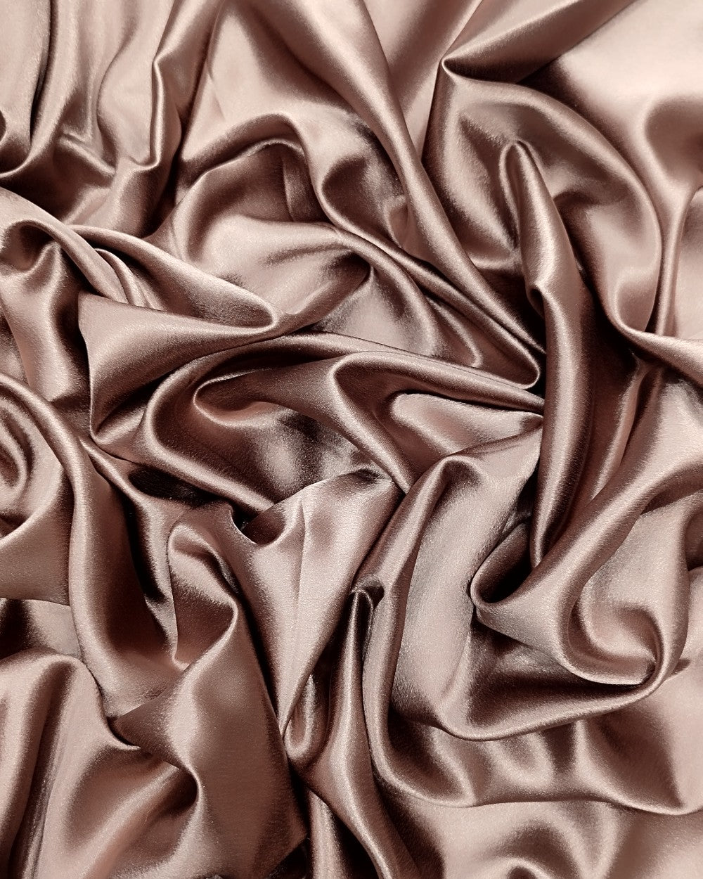 Plain German-Satin Tawny Brown Colour 44 Inches Width