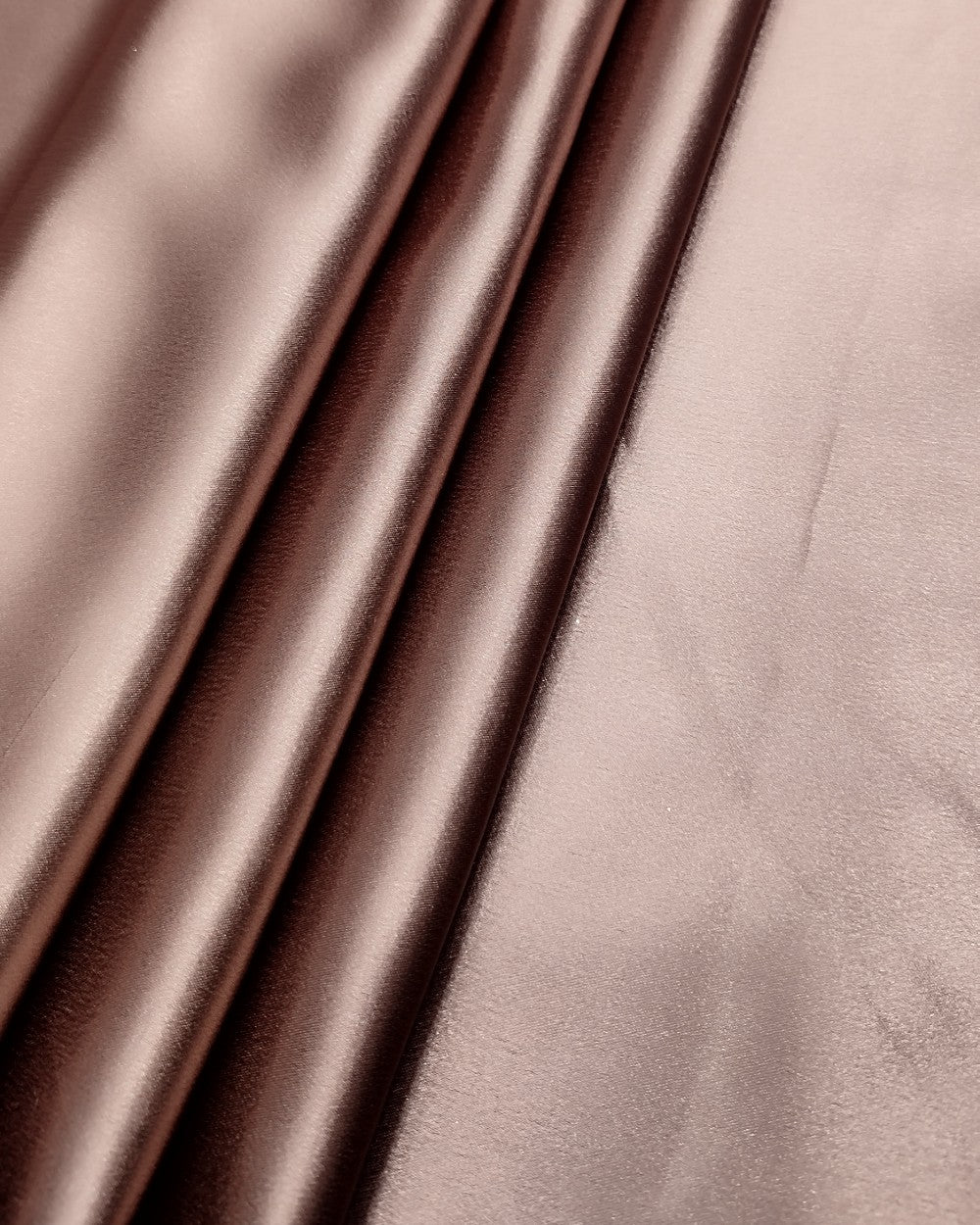 Plain German-Satin Tawny Brown Colour 44 Inches Width