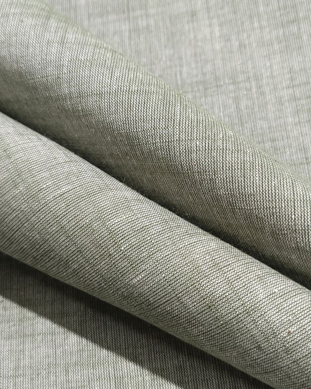 Plain Khadi Cotton Fabric Greenish Grey Colour 45 Inches Width