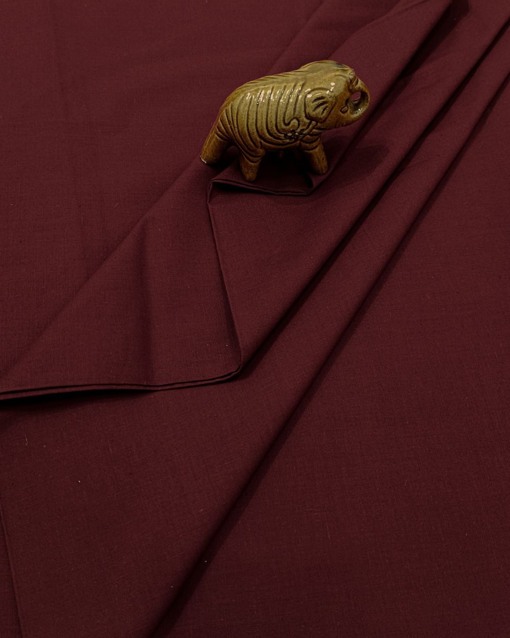 Plain Poplin-Cotton Maroon Colour 42 Inches Width