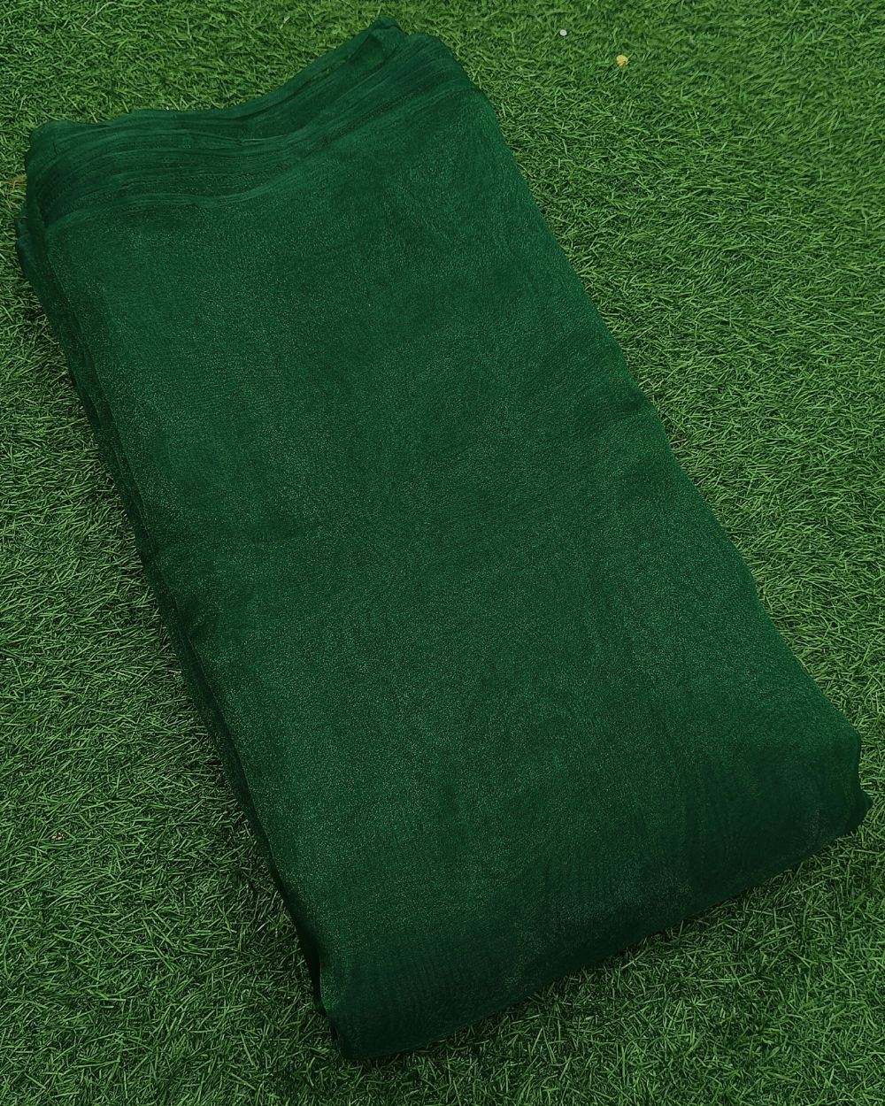 Plain Organza Green Colour 45 Inches Width