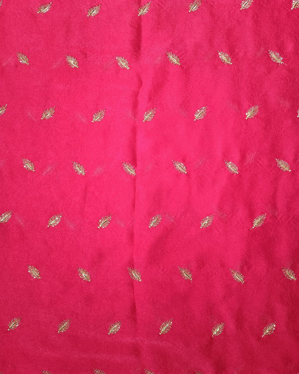 Rangoli Crush Silk Work Rani Pink Colour 44 Inches Width