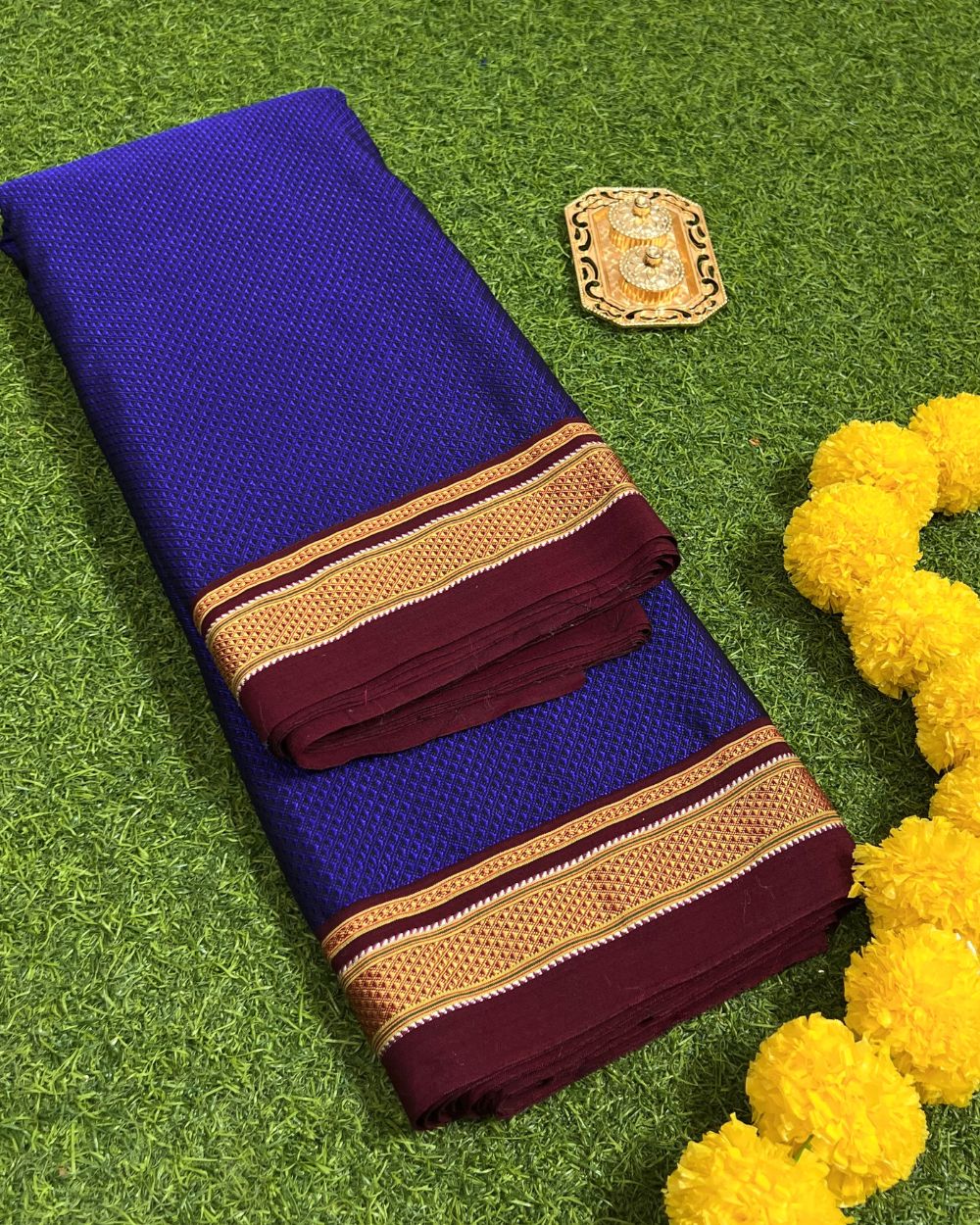 Cotton Khun Violet Colour 36 Inches Width