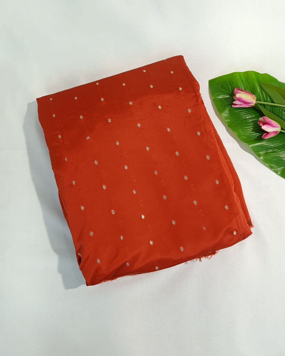Taffeta Work Dark Red Colour 60 Inches Width