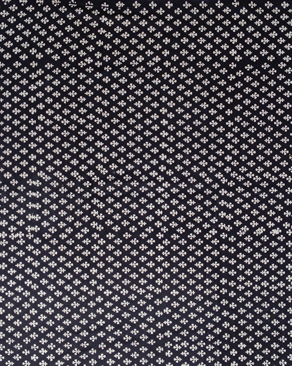 Hand Block Printed Cotton Monochrome Black Colour 42 Inches Width