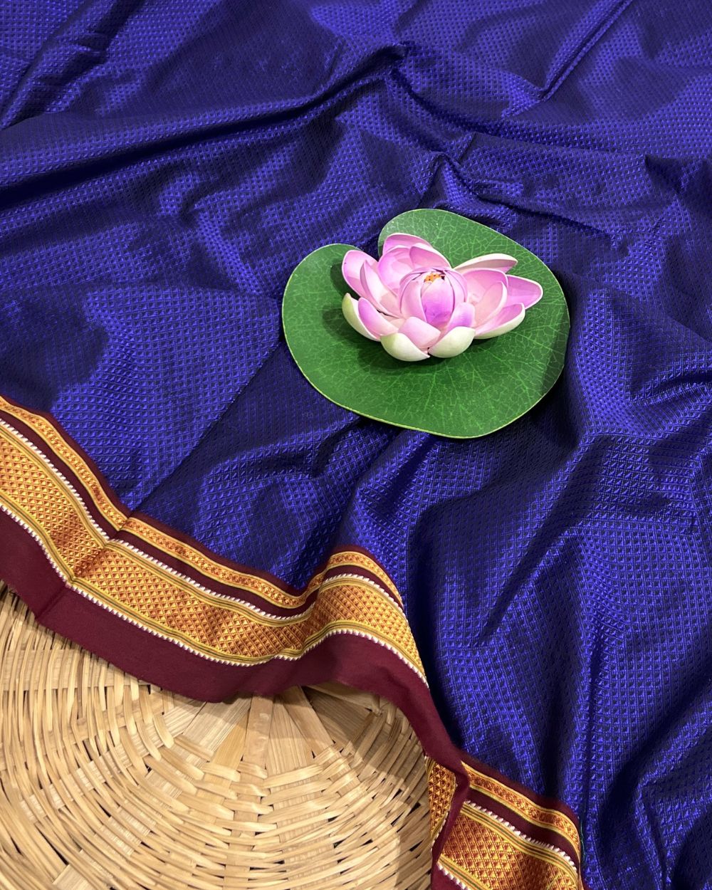 Cotton Khun Violet Colour 36 Inches Width