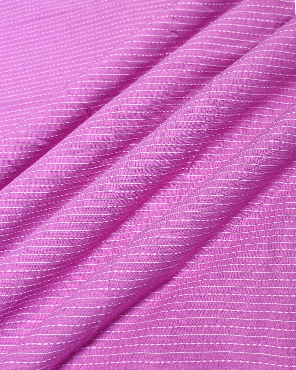 Plain Cotton Kantha Work Purple Colour 43 Inches Width