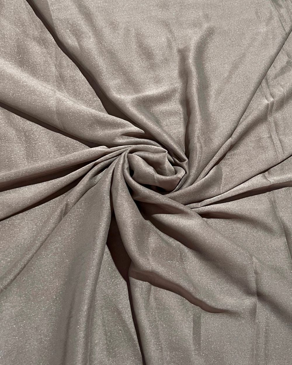 Plain Star Georgette Warm Grey Colour 44 Inches Width