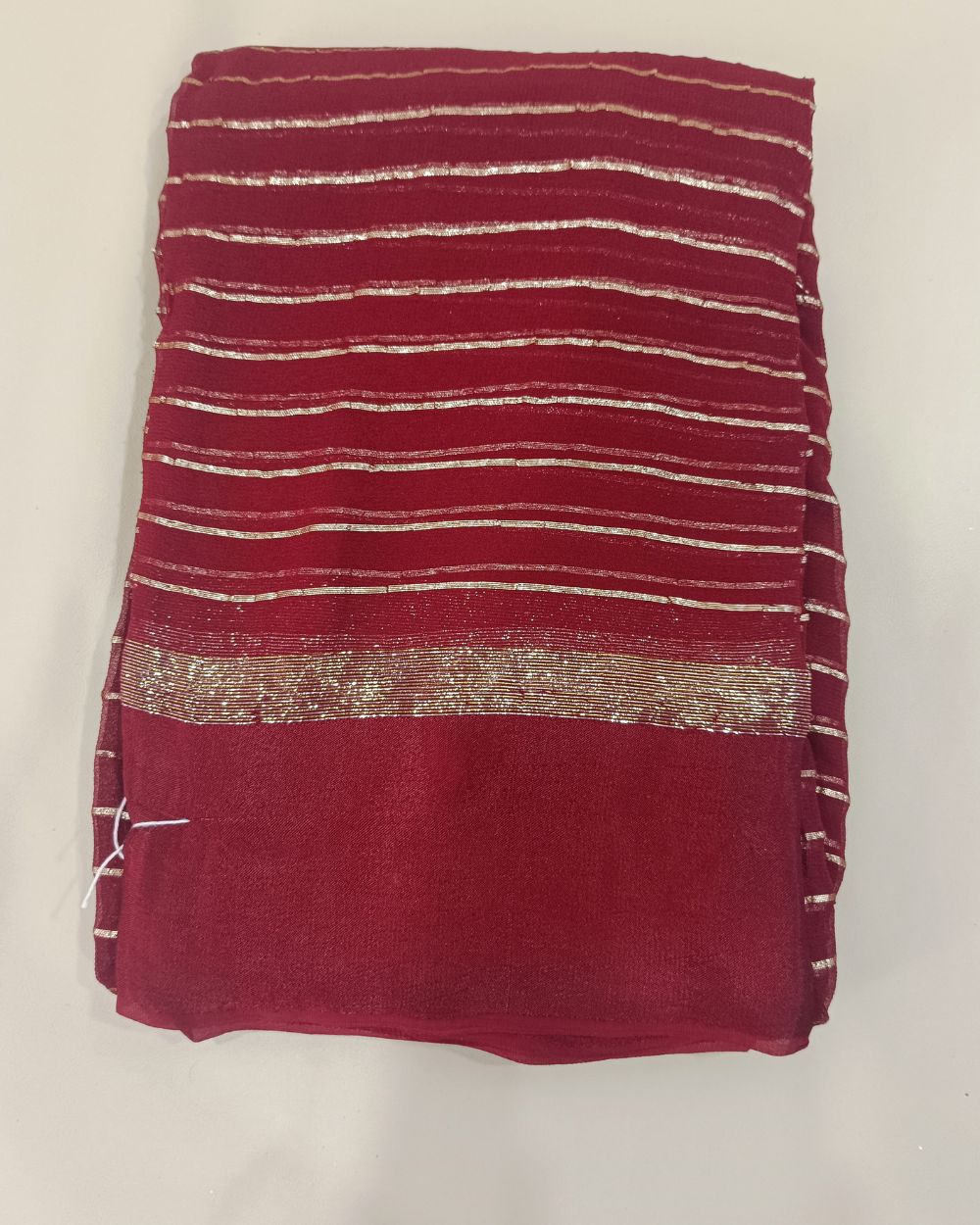 Pure Viscose Saree Without Blouse Maroon Colour