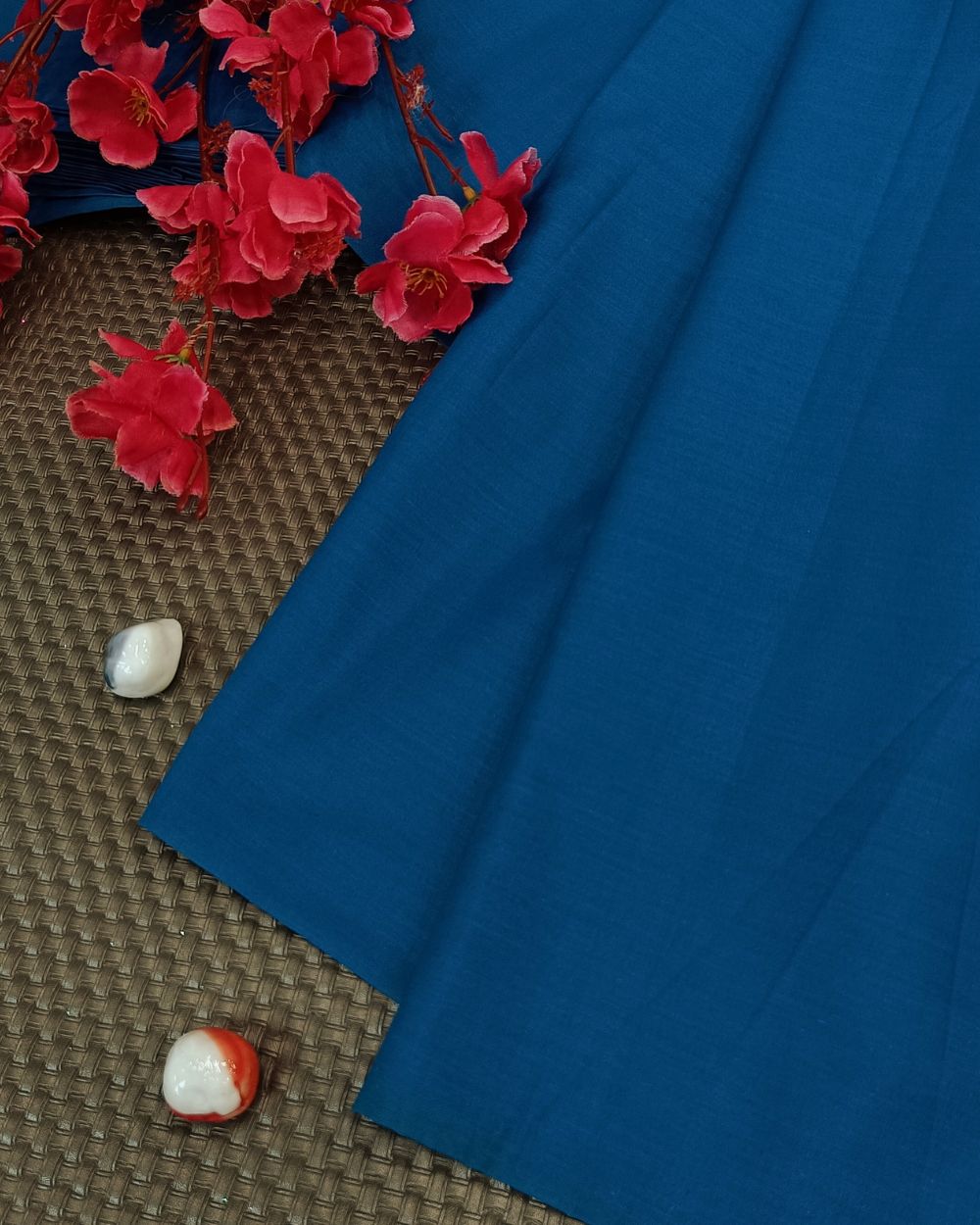 Plain Poplin-Cotton Blue Colour 42 Inches Width