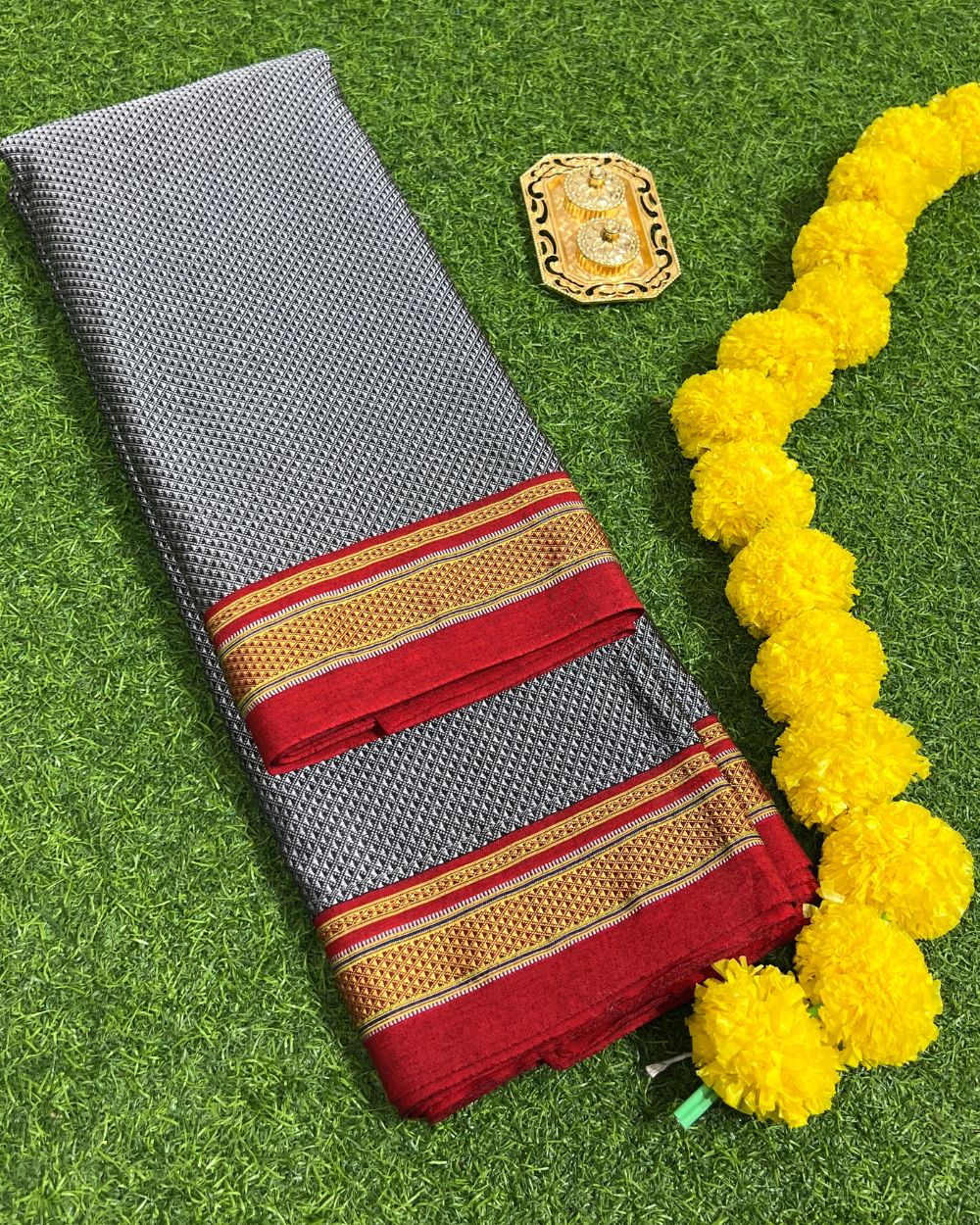 Cotton Khun Grey Colour 36 Inches Width