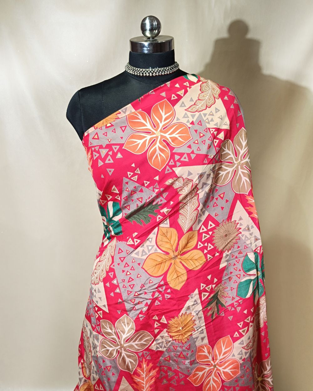 Printed Muslin (Foil) Red Colour 42 Inches Width