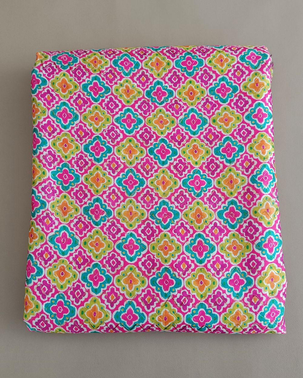 Silk Crochet Work Multicolor 42 Inches Width