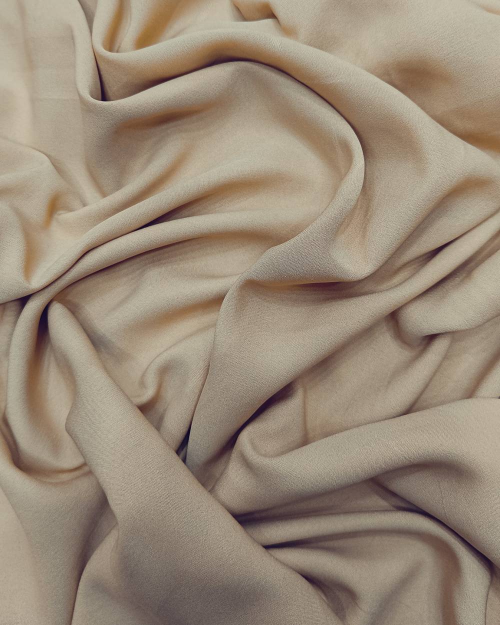 Plain Butter Crepe(American) Tan Golden Colour 42 Inches Width