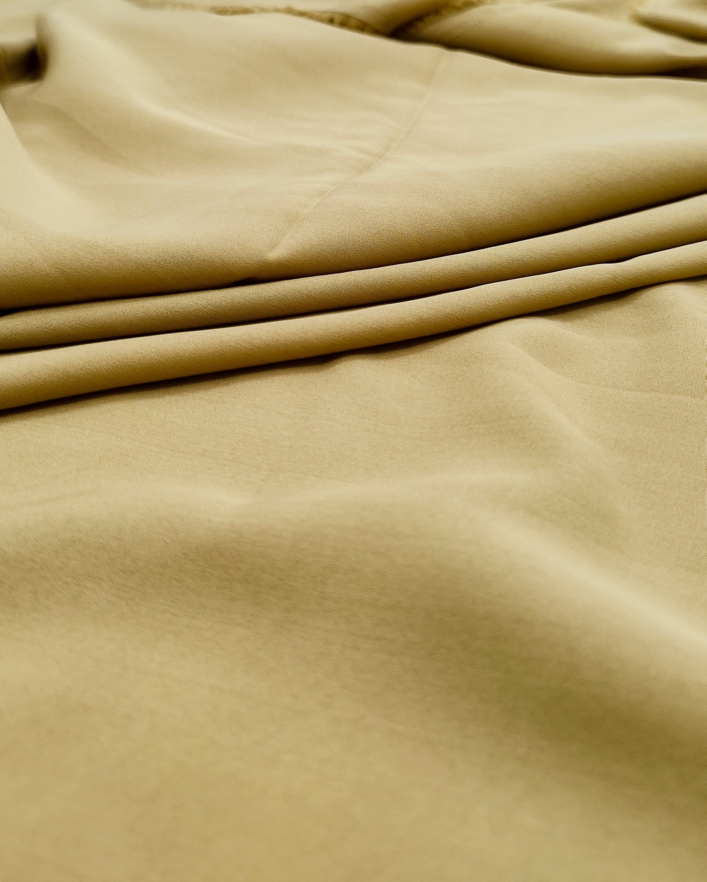 Plain Butter Crepe (American) Khaki Golden Colour 42 Inches Width