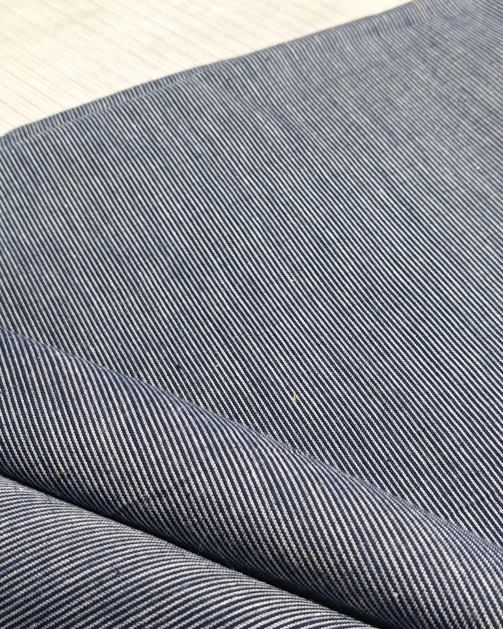 Plain Khadi Cotton Fabric Navy Blue Colour 45 Inches Width