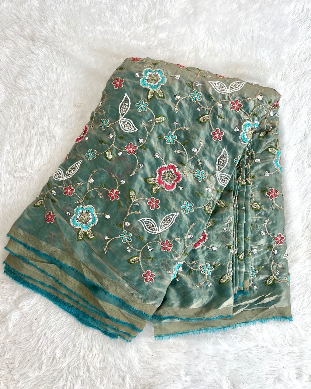 Space Silk Work Grey Colour 42 Inches Width