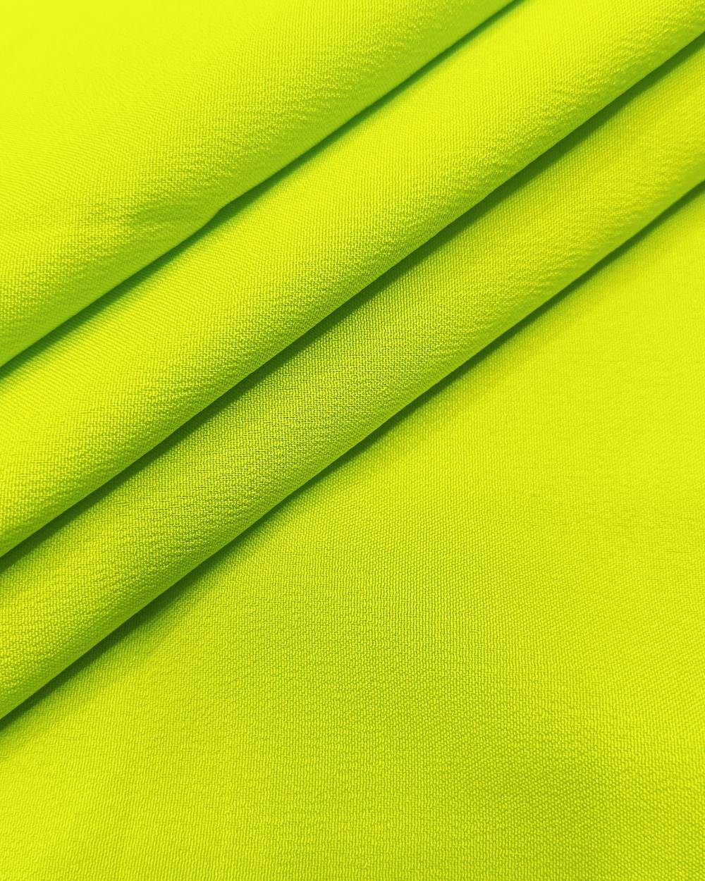 Plain Butter Crepe (American) Lime Green Colour 42 Inches Width