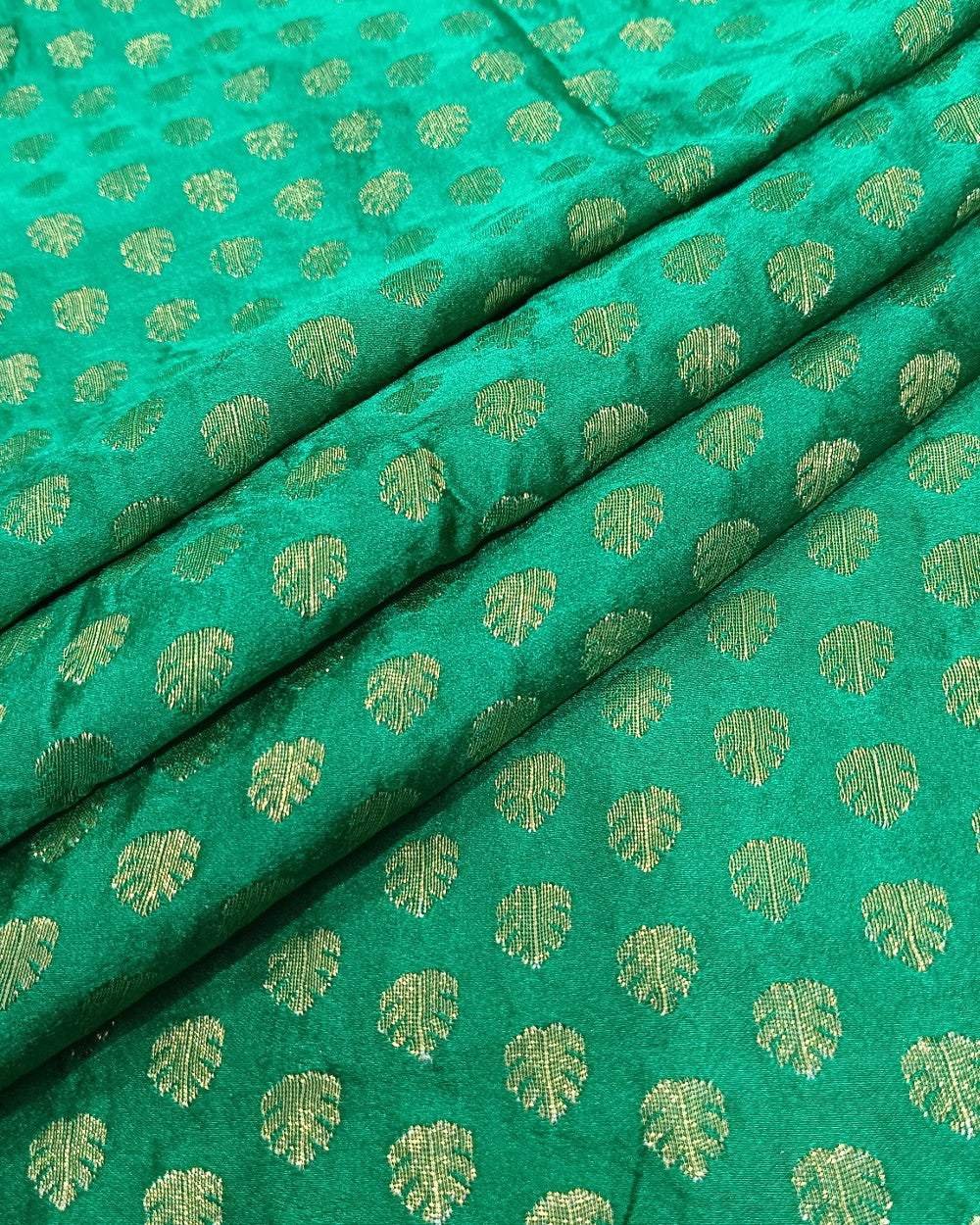 Banarasi Green Colour 42 Inches Width