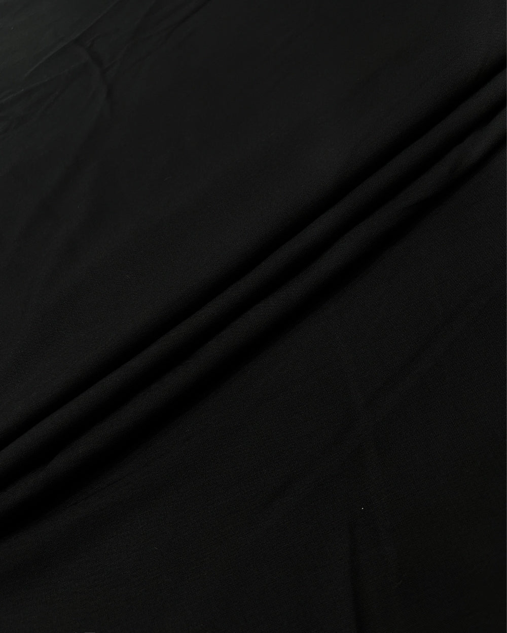 Plain Rayon-cotton Black Colour 44 Inches Width