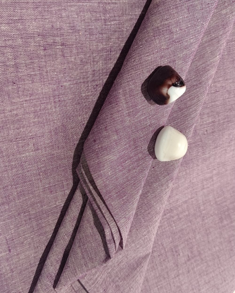 Plain Khadi Cotton Fabric Dusty Purple Colour 45 Inches Width