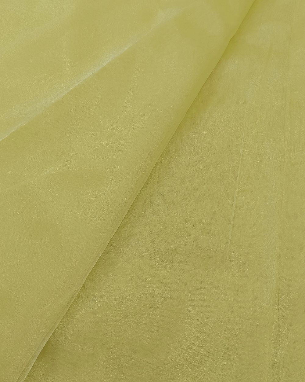 Plain Organza Lemon Yellow Colour 45 Inches Width