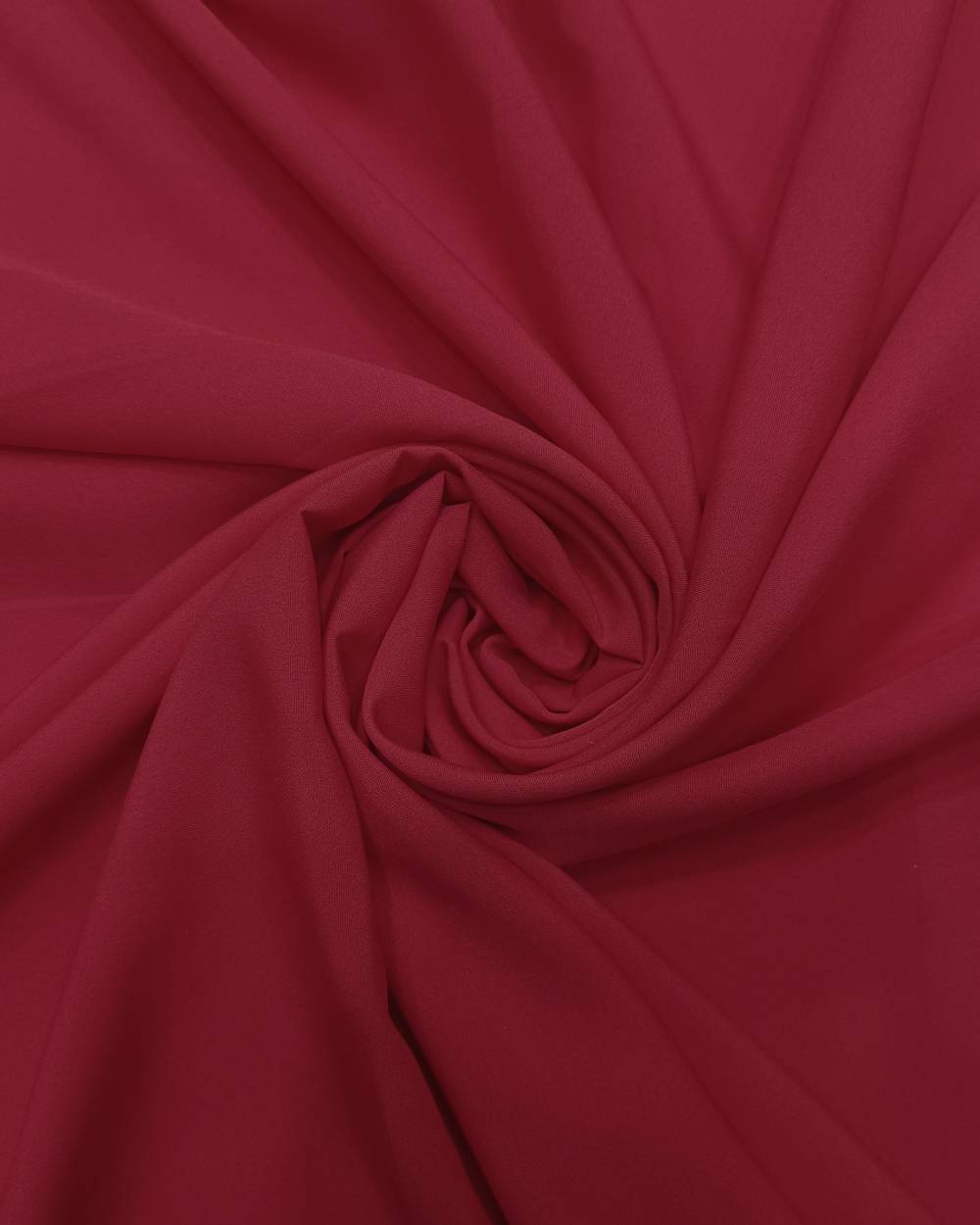 Plain Butter Crepe(American) Crimson Colour 42 Inches Width