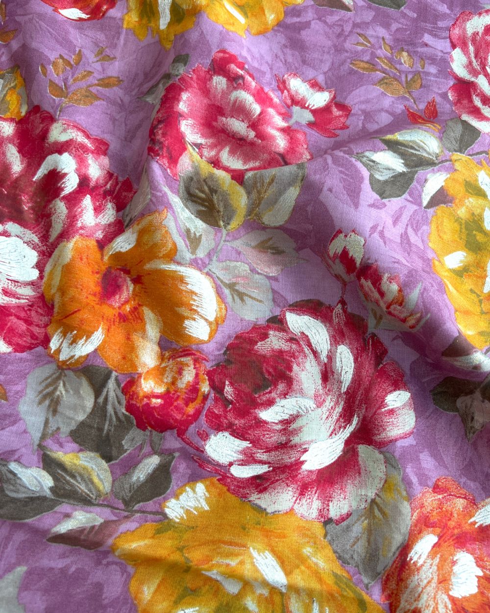 Printed Cotton (Foil) Multicolor 45 Inches Width