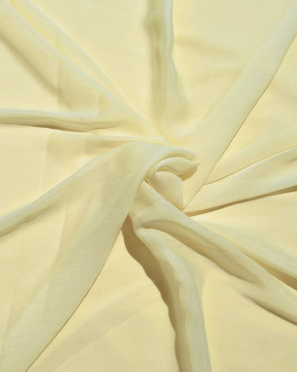 Plain Star Georgette Lemon Yellow Colour 44 Inches Width