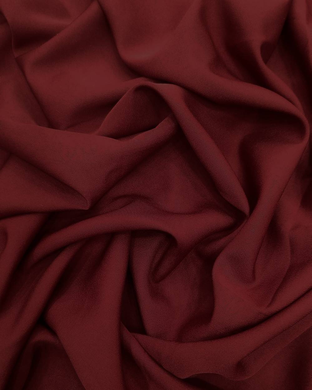 Plain Butter Crepe(American) Garnet Red Colour 42 Inches Width