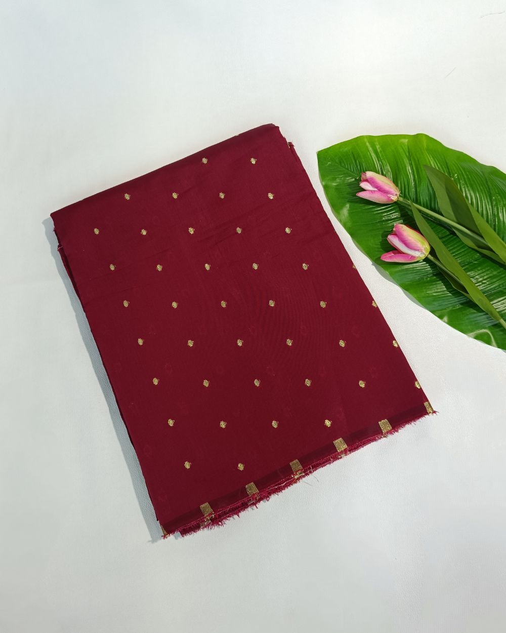 Taffeta Work Dark Maroon Colour 60 Inches Width