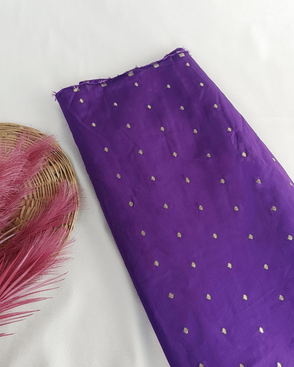 Taffeta Work Dark Purple Colour 60 Inches Width