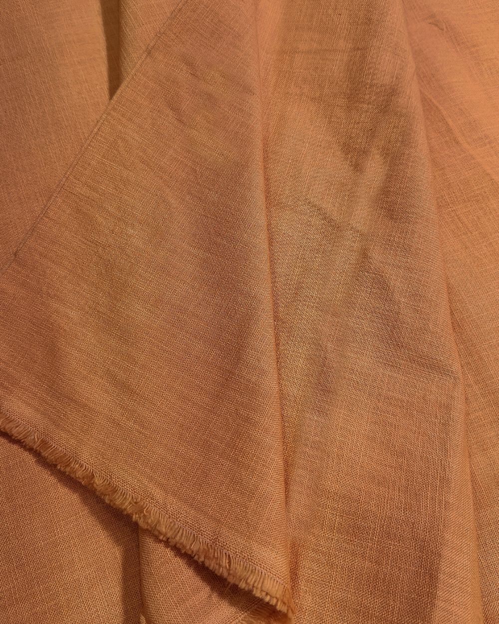 Plain Cotton Linen Peach Colour 44 Inches Width