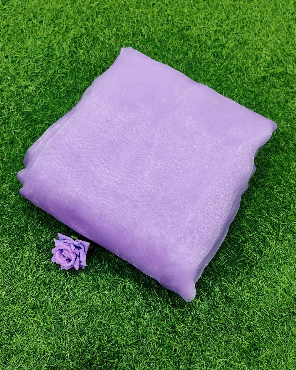 Plain Organza Lavender Colour 45 Inches Width