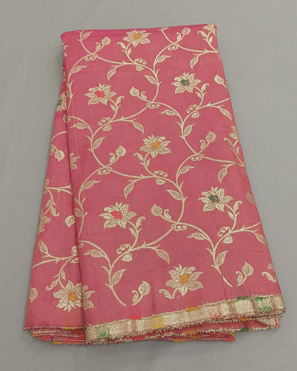 Banarasi Peach Colour 45 Inches Width