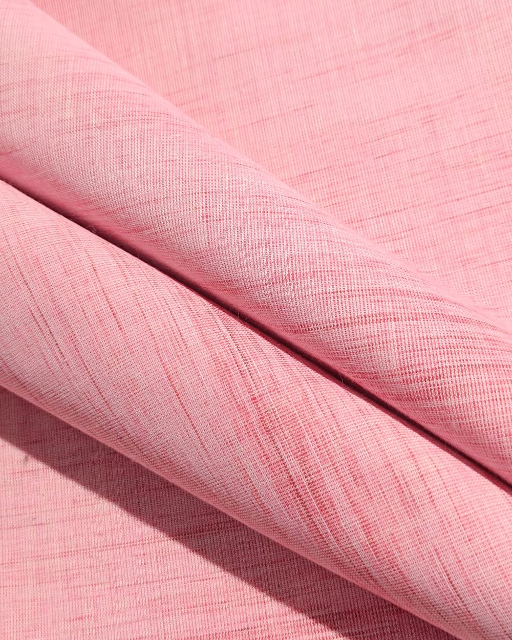 Plain Khadi Cotton Fabric Onion Pink Colour 45 Inches Width
