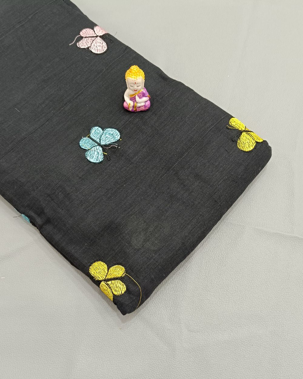 Kora Cotton Work Black 43 Inches Width