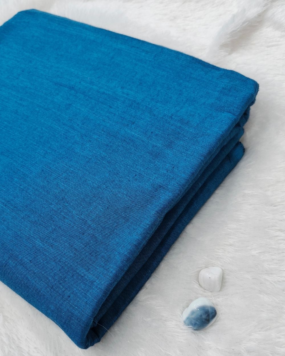 Plain Khadi Cotton Fabric Kerosene Colour 45 Inches Width