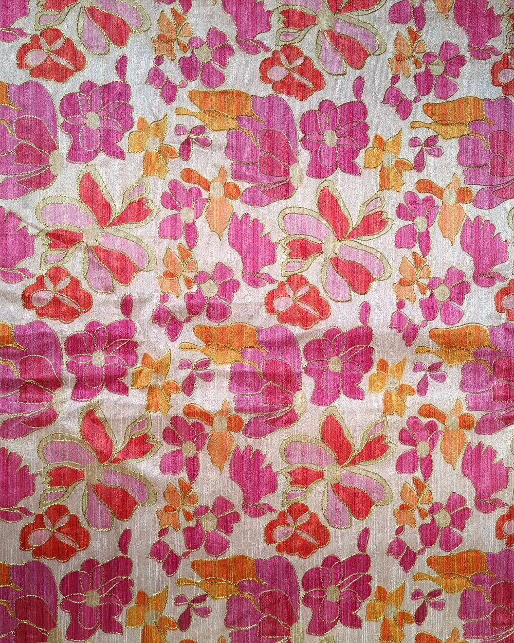 Mulberry Work Rani Pink Colour 44 Inches Width