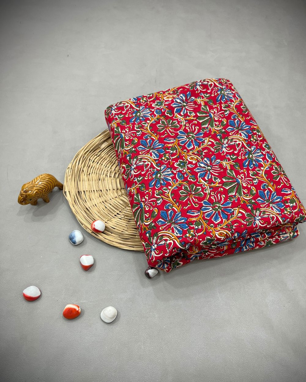 Printed Cotton Red Colour 42 Inches Width