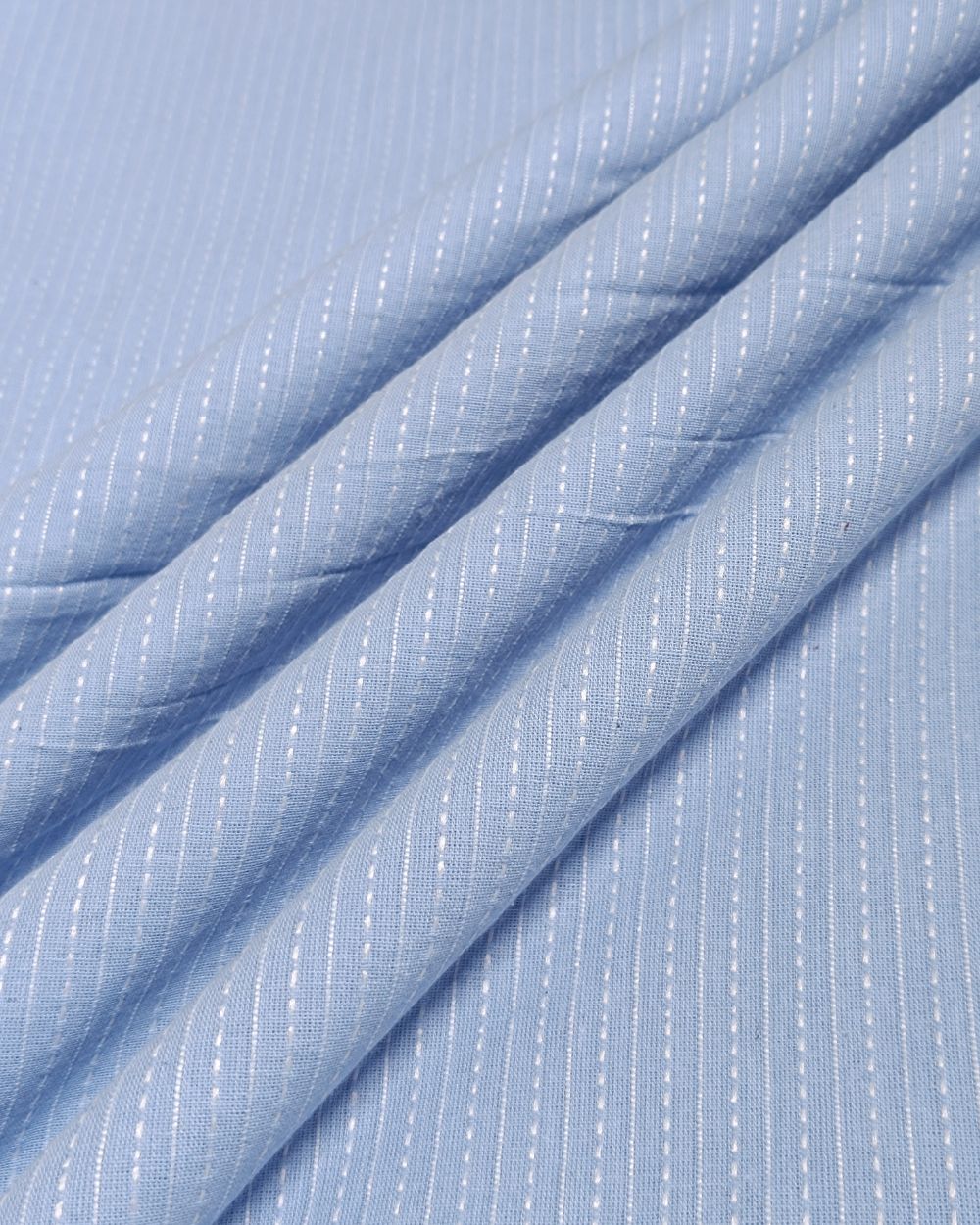 Plain Cotton Kantha Work Ice Blue Colour 43 Inches Width