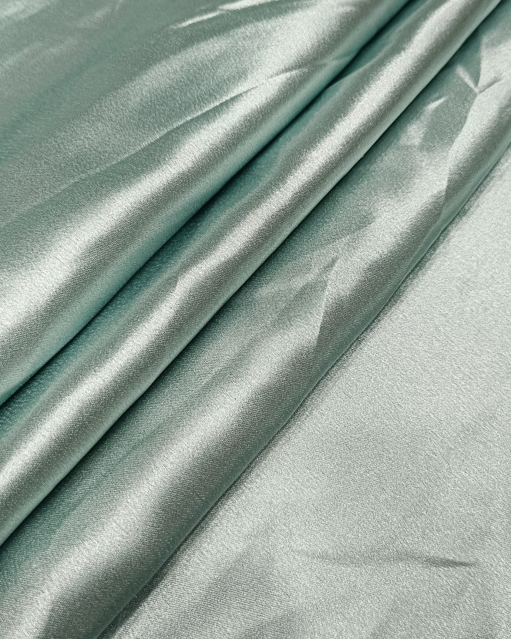 Plain German-Satin Coastal Cabana Green Colour 44 Inches Width