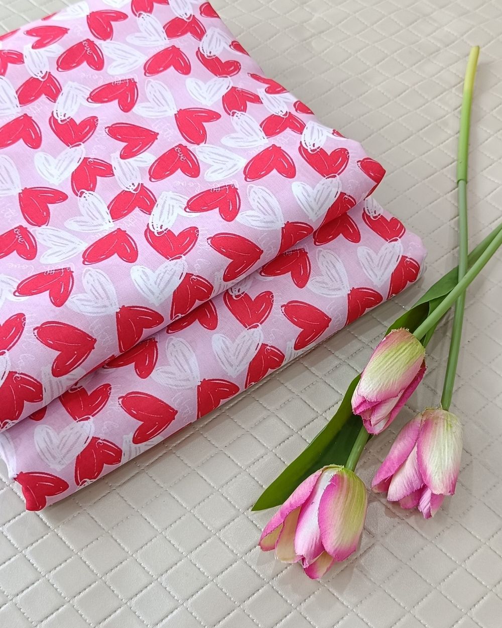 Soft Cotton with Kids Print (Baby/Nursery) Light Peach Colour 44 Inches Width
