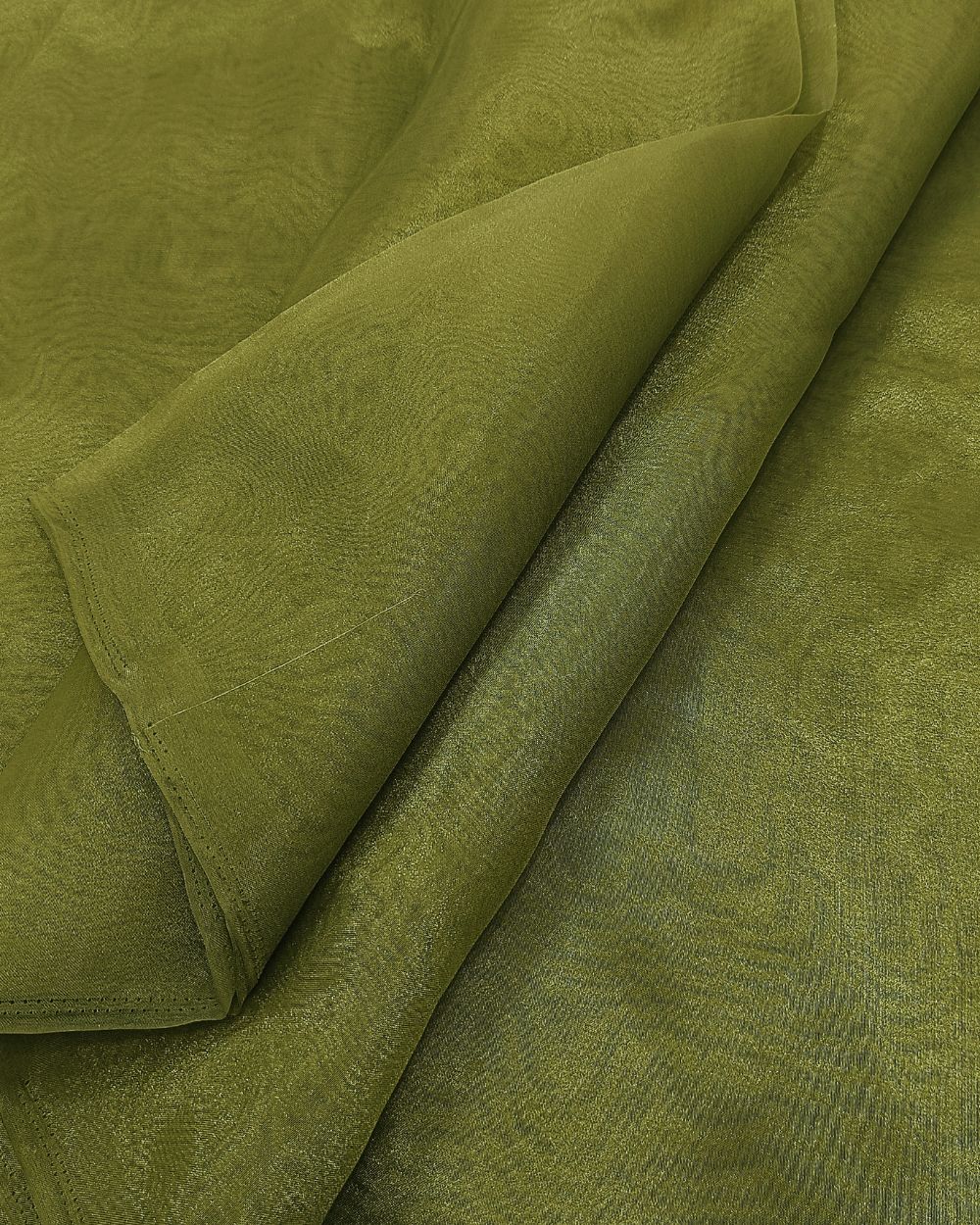 Plain Organza Mehandi Green Colour 45 Inches Width