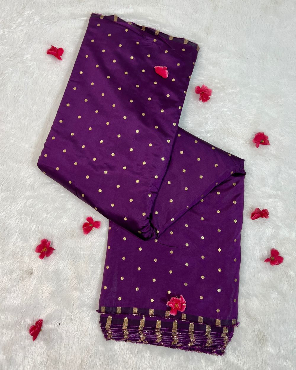 Taffeta Work Purple Colour 60 Inches Width