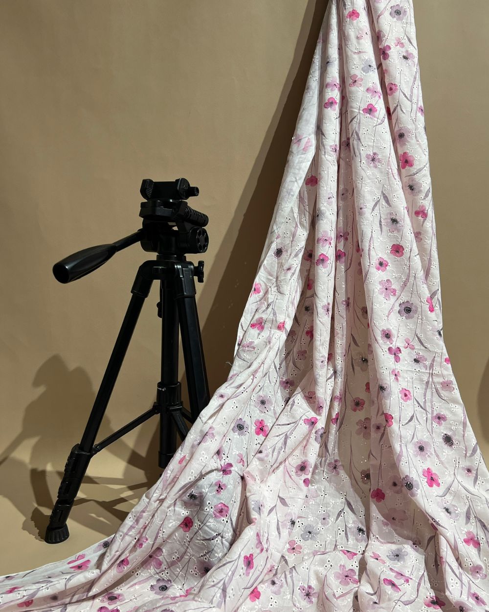 Printed Hakoba Cotton White Colour 44 Inches Width