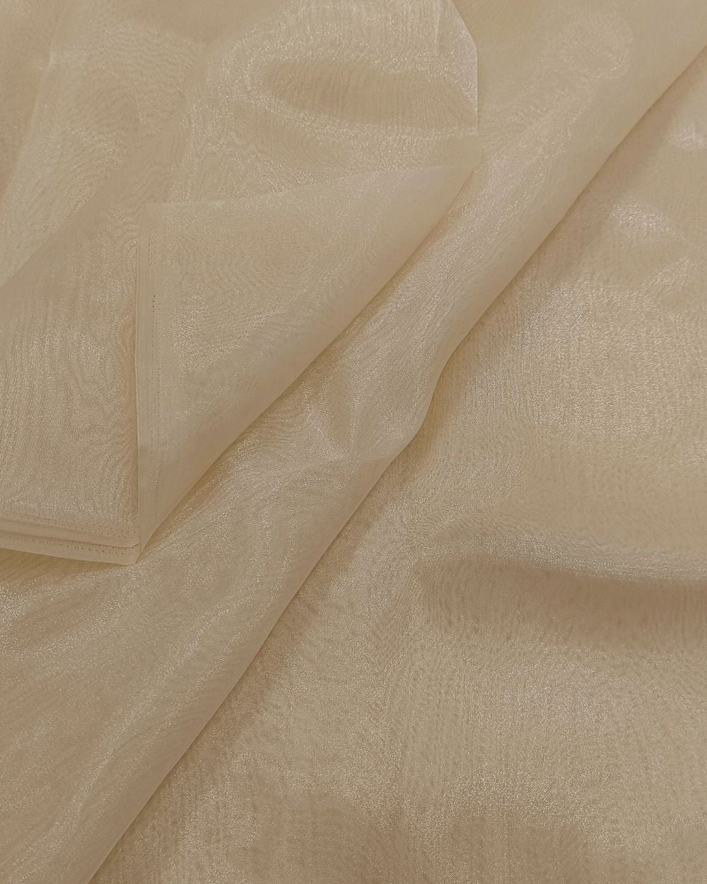 Plain Organza Light Champagne Colour 45 Inches Width