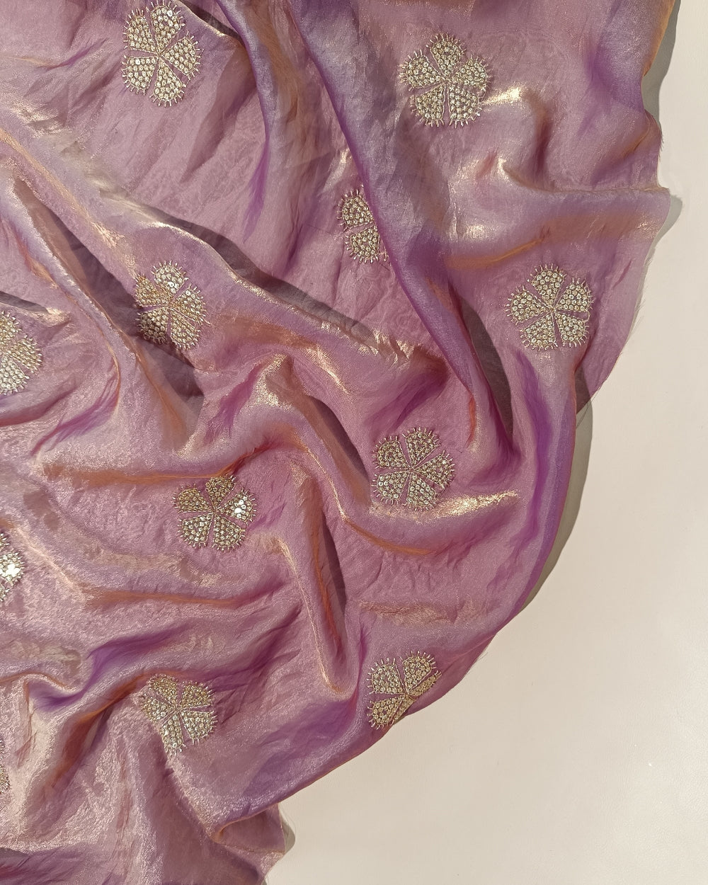 Space Silk Work Pastel Grape 46 Inches Width