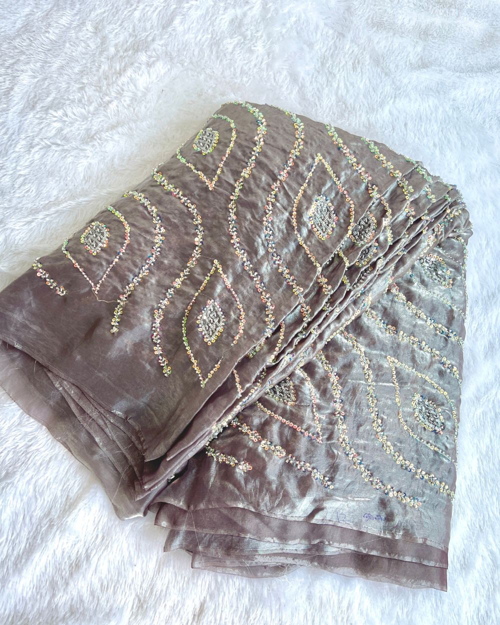 Space Silk Work Grape Colour 42 Inches Width