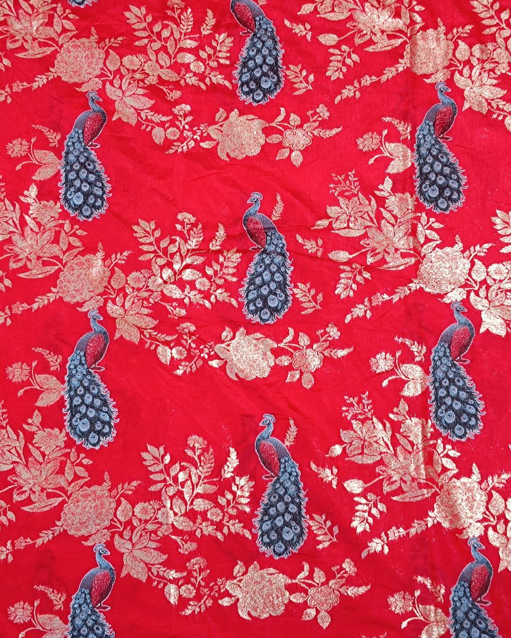 Jacquard Banarasi Red Colour 42 Inches Width